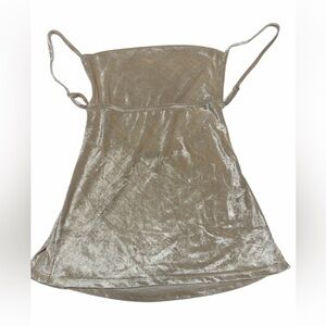 Free People All Night Velvet Tunic – Champagne – XS – NWT